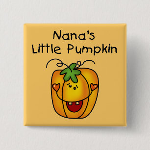Nana's Pumpkin Halloween T-shirts en geschenken Vierkante Button 5,1 Cm