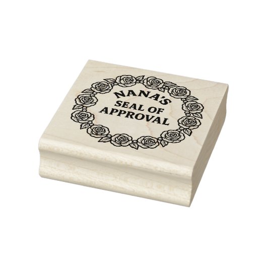 Nana's Seal of Approval Roos Krans Rubberstempel (Stempel)