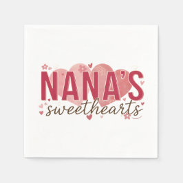 Nana's Sweethearts Birthday Napkins Servet