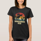 Nanasaurus T - Rex Dinosaur Nana Saurus Family T-shirt (Voorkant)
