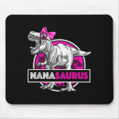 Nanasaurus T-rex Matching Funny Grandma Saurus Din Muismat (Voorkant)