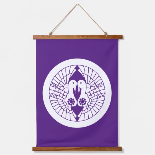 Nanbu cranes hangend wandkleed (Voorkant)