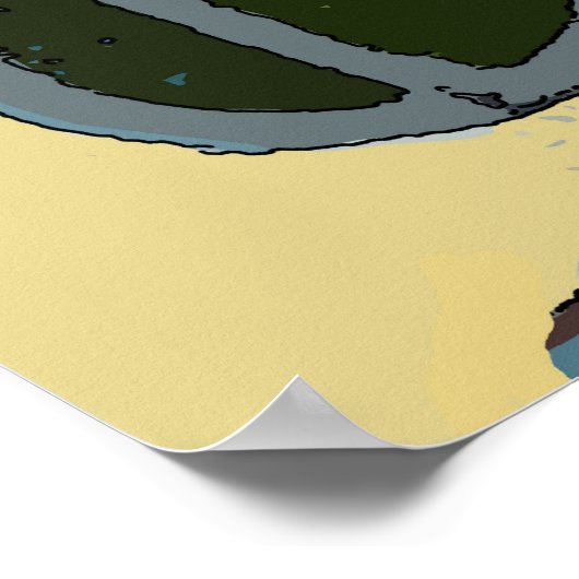 Nancy 5 in het Abstract Poster (Hoek)