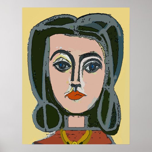 Nancy 5 in het Abstract Poster (Voorkant)