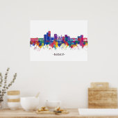 Nancy France Skyline Poster (Keuken)