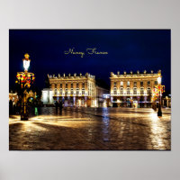 Nancy, Frankrijk bij nacht