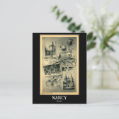 Nancy, Frankrijk, Vintage Briefkaart (Staand voorkant)