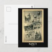 Nancy, Frankrijk, Vintage Briefkaart (Voorkant / Achterkant)