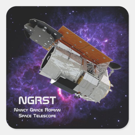 Nancy Grace Roman Space Telescope Vierkante Sticker (Voorkant)