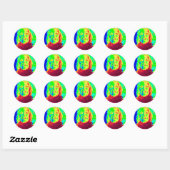 Nancy in Color Ronde Sticker (Vel)