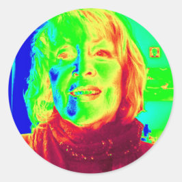 Nancy in Color Ronde Sticker