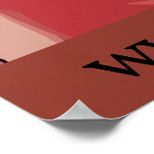 Nancy In Red Chair, ajouter du texte, Poster (Coin)