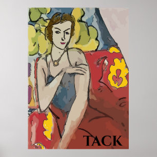 Nancy in Red Stoel, Bedankt, bewerken tekst Poster