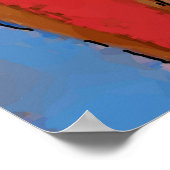 Nancy in Red Stoel met Solomon Cat Poster (Hoek)