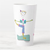 'Nancy Loo' Yoga Latte Mug (Devant)