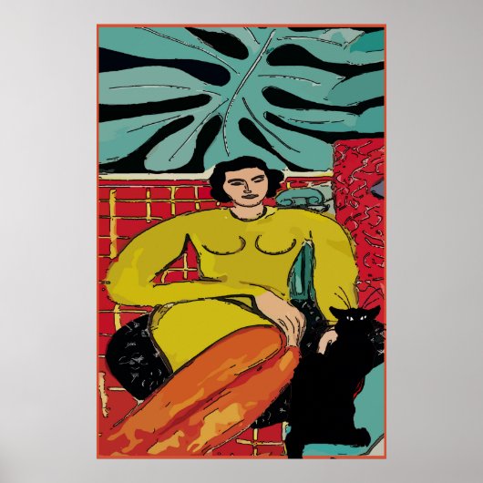 Nancy met Poster van katten en katten (Voorkant)