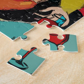 Nancy met wijn legpuzzel (Zijkant)