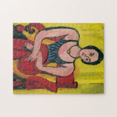 Nancy op de rode stoel 2 legpuzzel (Horizontaal)