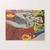 Nancy op de rode stoel legpuzzel (Horizontaal)