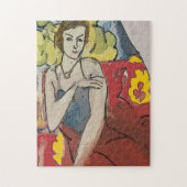 Nancy op de rode stoel legpuzzel (Verticaal)