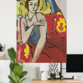 Nancy op de rode stoel poster (Thuiskantoor)