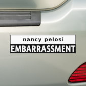 Nancy Pelosi Bumpersticker (Op auto)