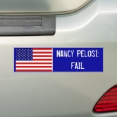 Nancy Pelosi: FAIL Bumpersticker (Op auto)