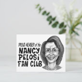 Nancy Pelosi Fan Club Briefkaart (Staand voorkant)