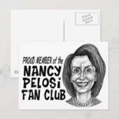 Nancy Pelosi Fan Club Briefkaart (Voorkant / Achterkant)