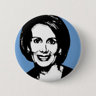 Nancy Pelosi Gear Ronde Button 5,7 Cm