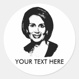 Nancy Pelosi Gear Ronde Sticker