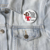 Nancy Pelosi is goed Ronde Button 5,7 Cm (In situ)
