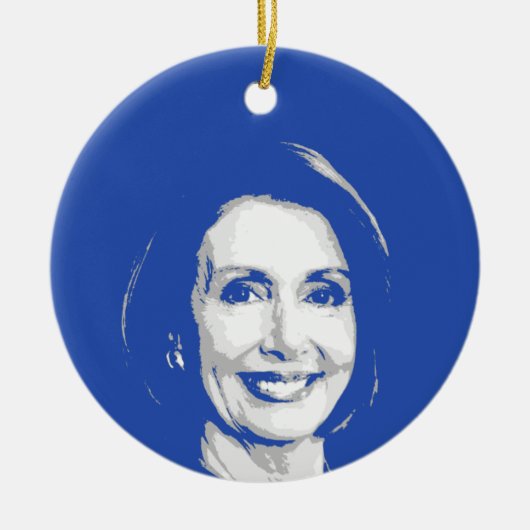 NANCY PELOSI KERAMISCH ORNAMENT (Voorkant)