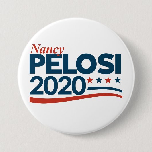 Nancy Pelosi voor President Ronde Button 7,6 Cm (Voorkant)