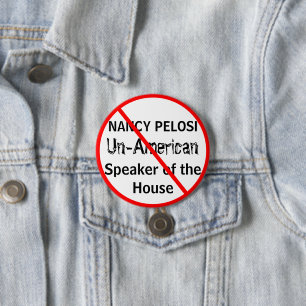 Nancy Pelosi voorzitter van het Huis van Afgevaard Ronde Button 7,6 Cm