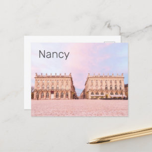 Nancy Place Stanislas Grand Est France Sunset Feestdagenkaart
