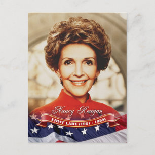 Nancy Reagan, First Lady of the U.S. Briefkaart