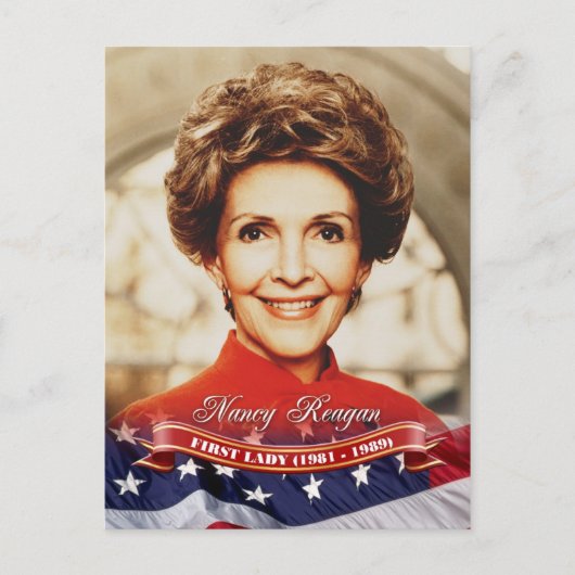 Nancy Reagan, First Lady of the U.S. Briefkaart (Voorkant)
