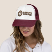 Nancy's Coffee Trucker Hat Pet (In situ)