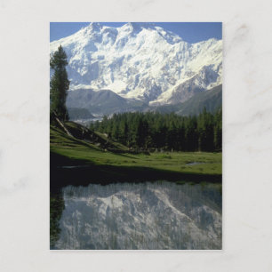 Nanga Parbat bij Fairy Meadows, Noord-Pakistan Briefkaart