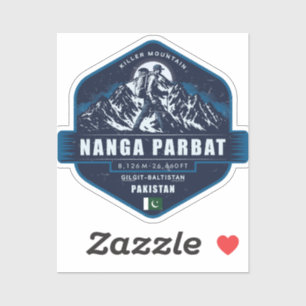 Nanga Parbat Wandeltocht – Killer Mountain Pakist Sticker
