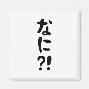 Nani? な に! Wat? Japans nihongo Magneet