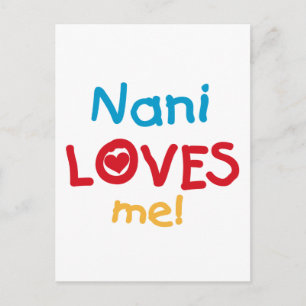 Nani Loves Me T-shirts en geschenken Briefkaart