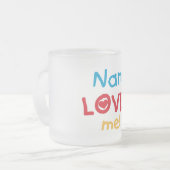 Nani Loves Me T-shirts en geschenken Matglas Koffiemok (Voorkant links)