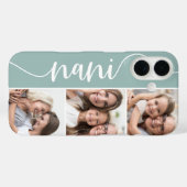 Nani Script Grandma Photo Collage Case-Mate iPhone Case (Achterkant (horizontaal))