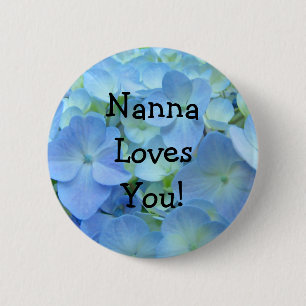 Nanna houdt van jou!-knoppen Klein kinderen Oma kn Ronde Button 5,7 Cm