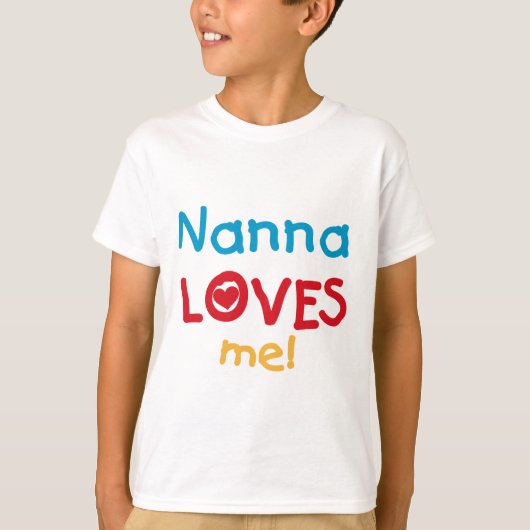 Nanna Loves Me T-shirts en geschenken (Voorkant)