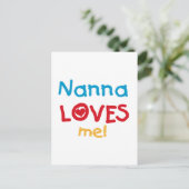 Nanna Loves Me T-shirts en geschenken Briefkaart (Staand voorkant)