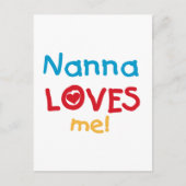 Nanna Loves Me T-shirts en geschenken Briefkaart (Voorkant)