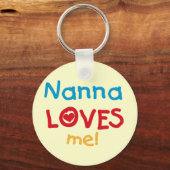 Nanna Loves Me T-shirts en geschenken Sleutelhanger (Voorkant)
